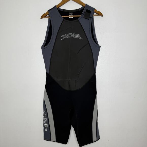 XCEL Wetsuit Short John Springsuit Mens XL Black Neoprene Sleeveless MX020802 - Picture 1 of 8